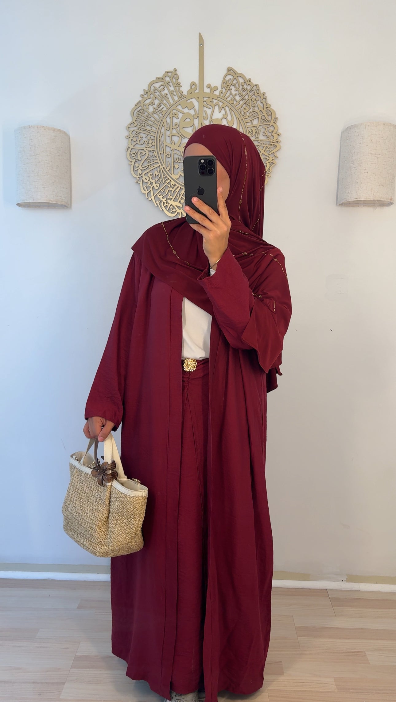 Zweiteiler Cardigan Rock Bordeaux