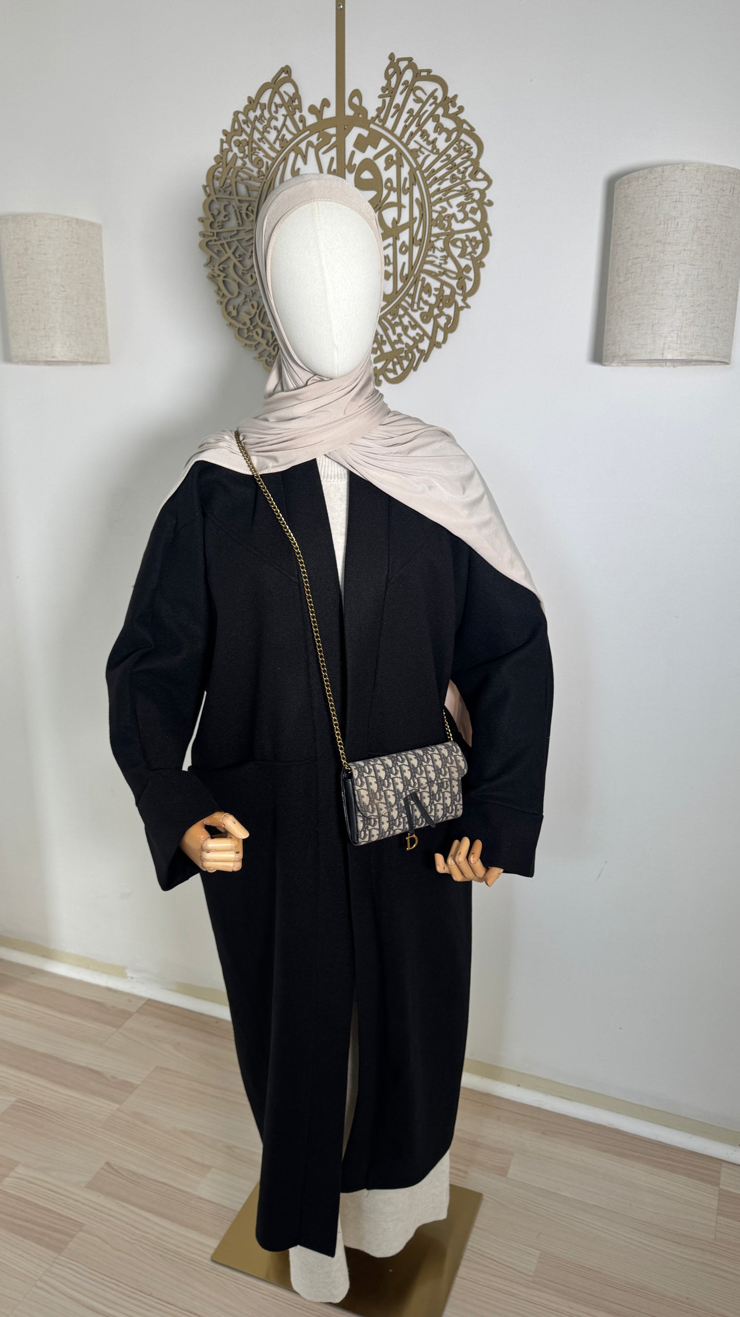 Oversized Mantel schwarz