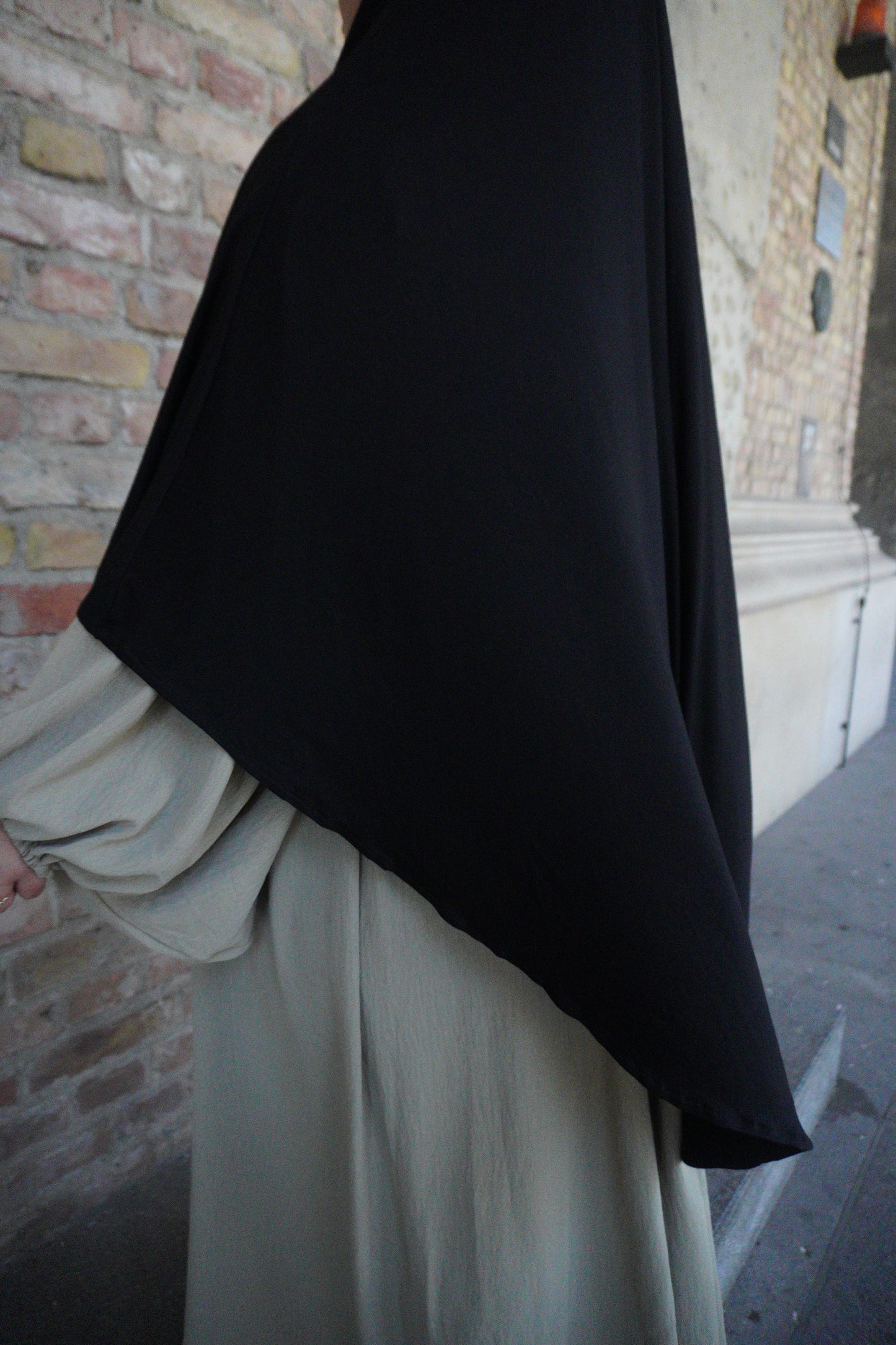 Cotton Khimar schwarz