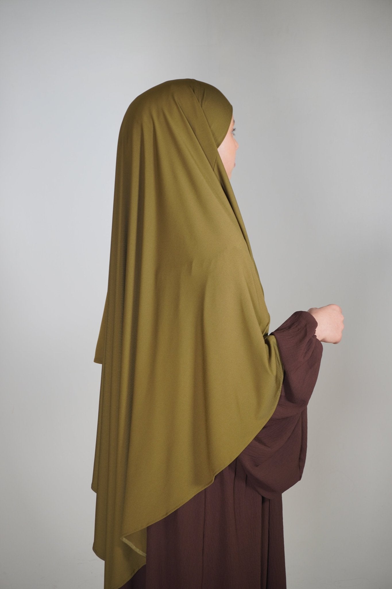 Jersey Khimar olivgrün - Byaygul