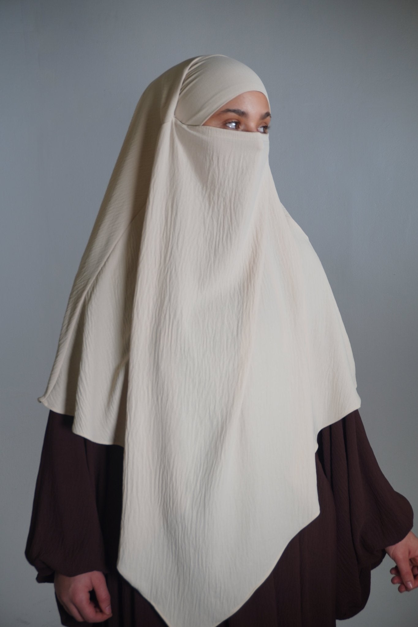 Khimar Einlagig beige - Byaygul