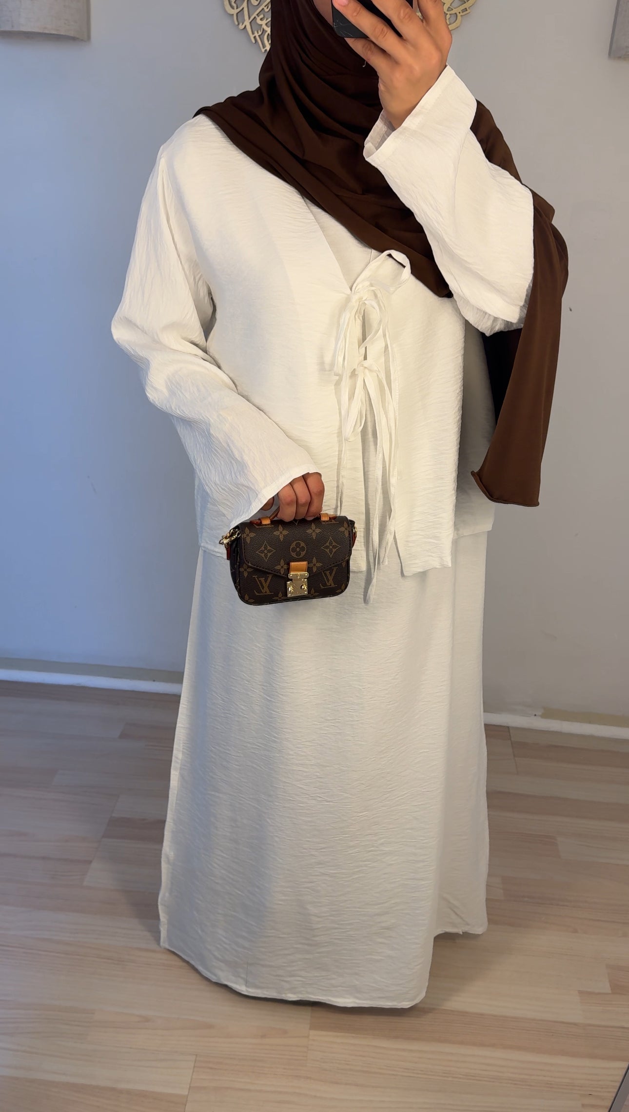 Zweiteiler Kleid weiß