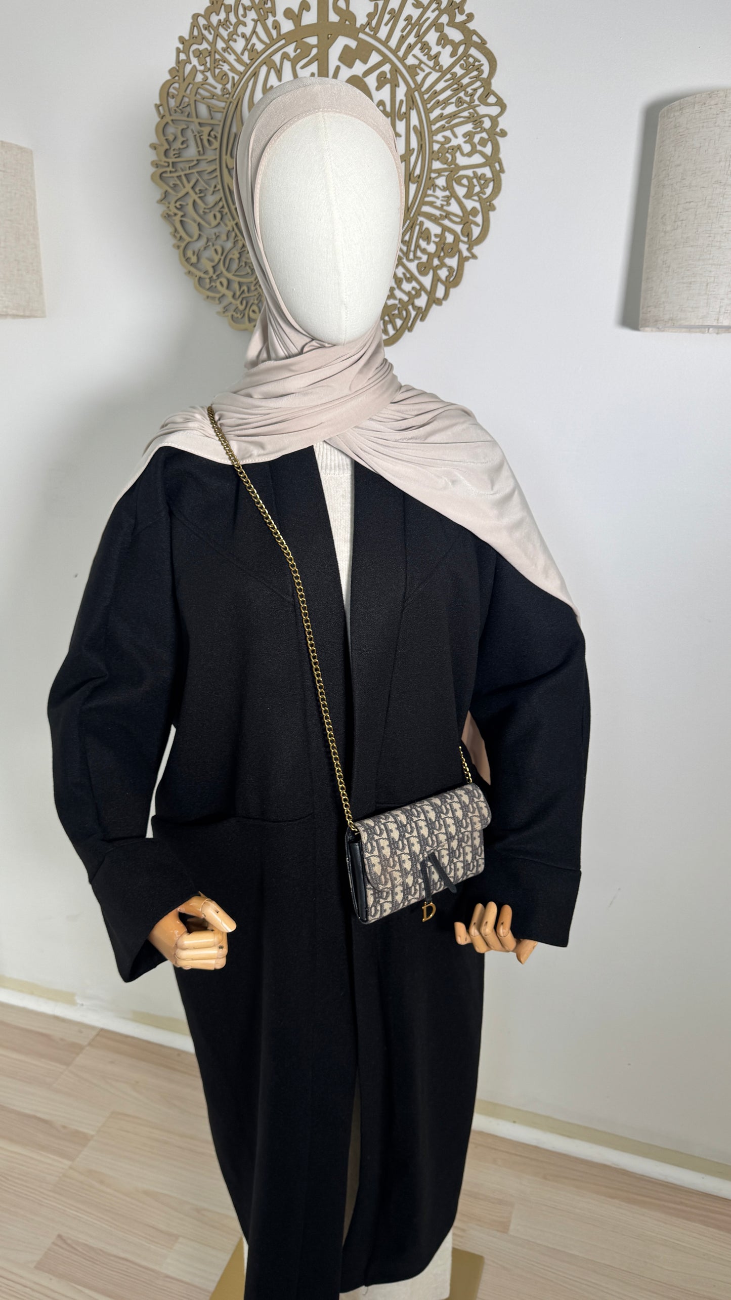 Oversized Mantel schwarz