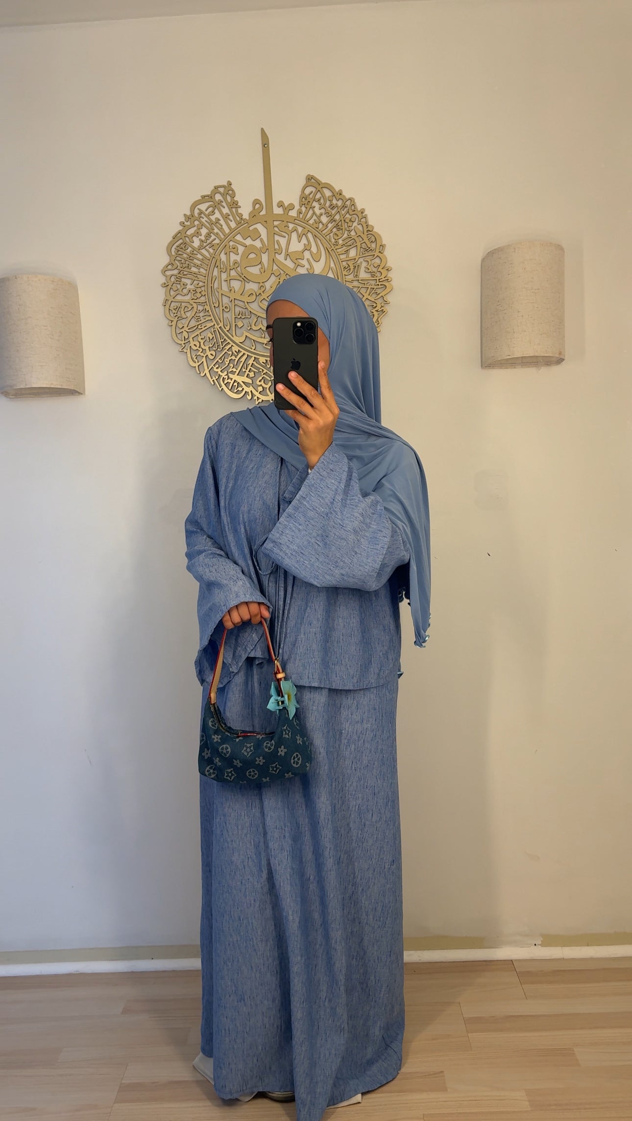 Zweiteiler Kleid jeansblau