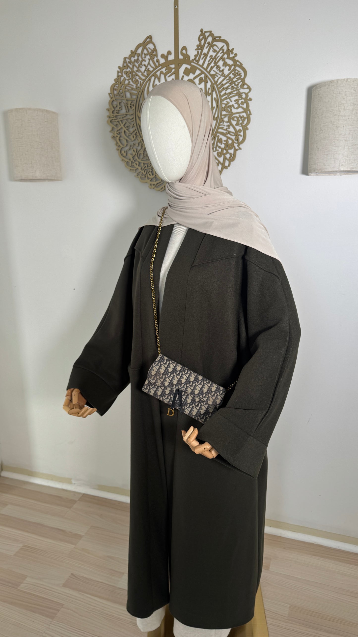 Oversized Mantel armeegrün
