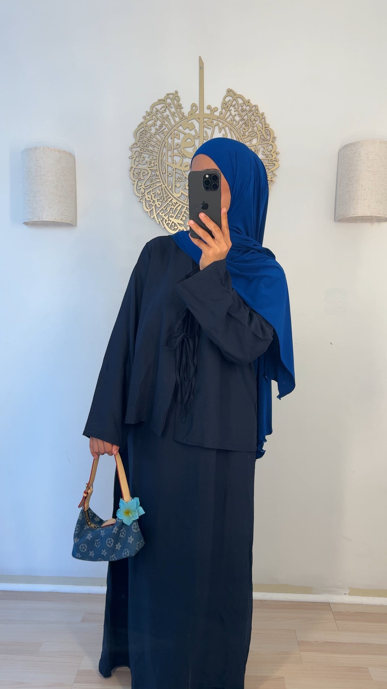 Zweiteiler Kleid dunkelblau