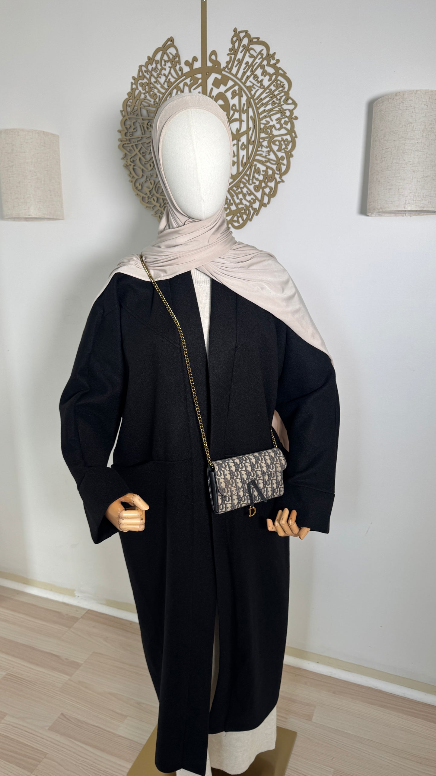 Oversized Mantel schwarz