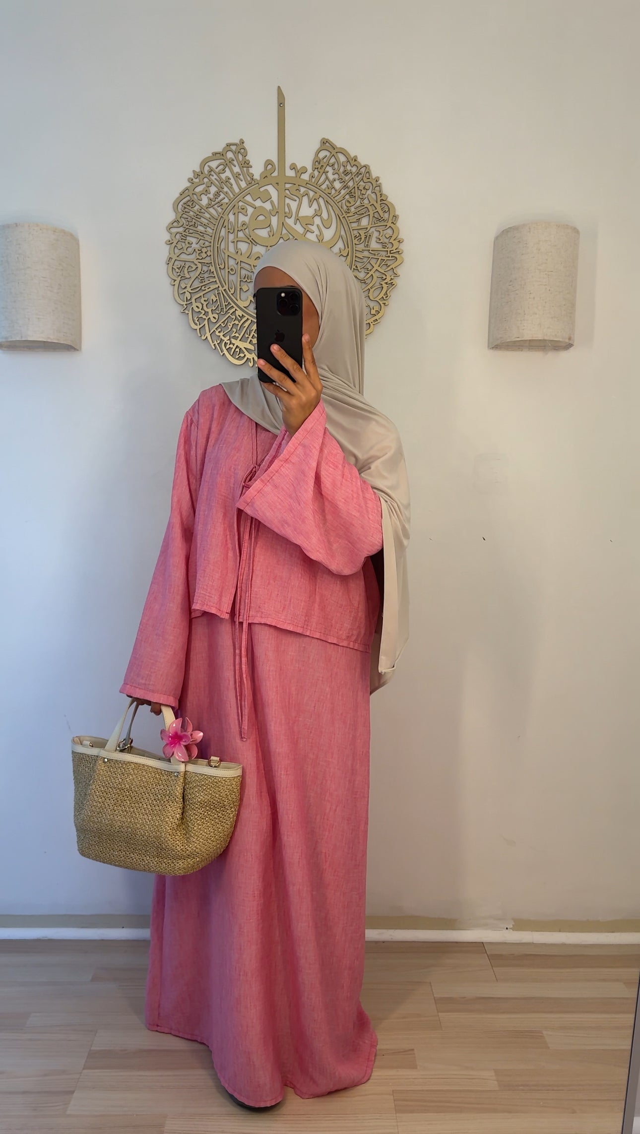 Zweiteiler Kleid pink