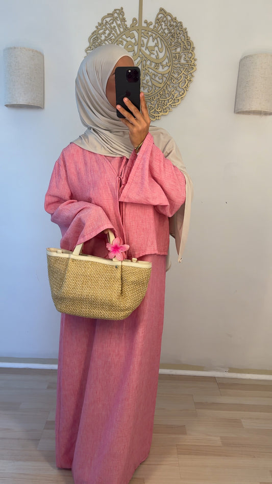 Zweiteiler Kleid pink