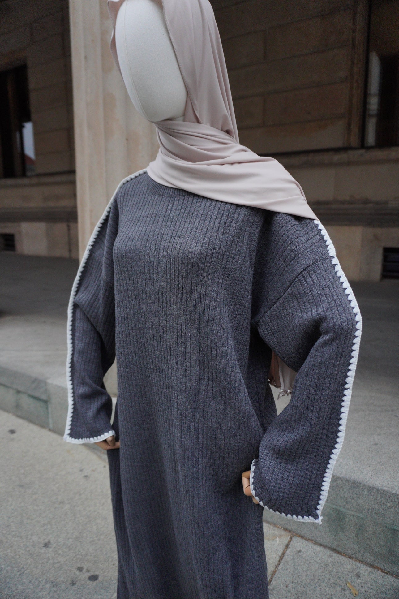 Strickkleid Amara dunkelgrau