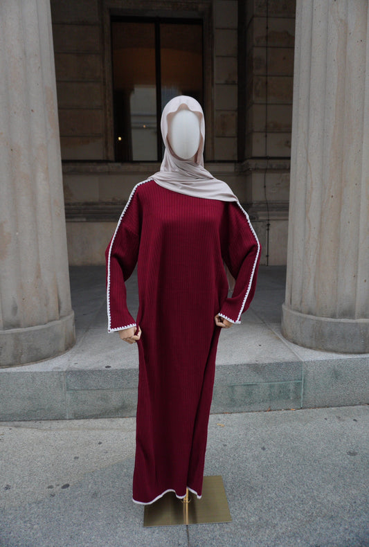 Strickkleid Amara Weinrot