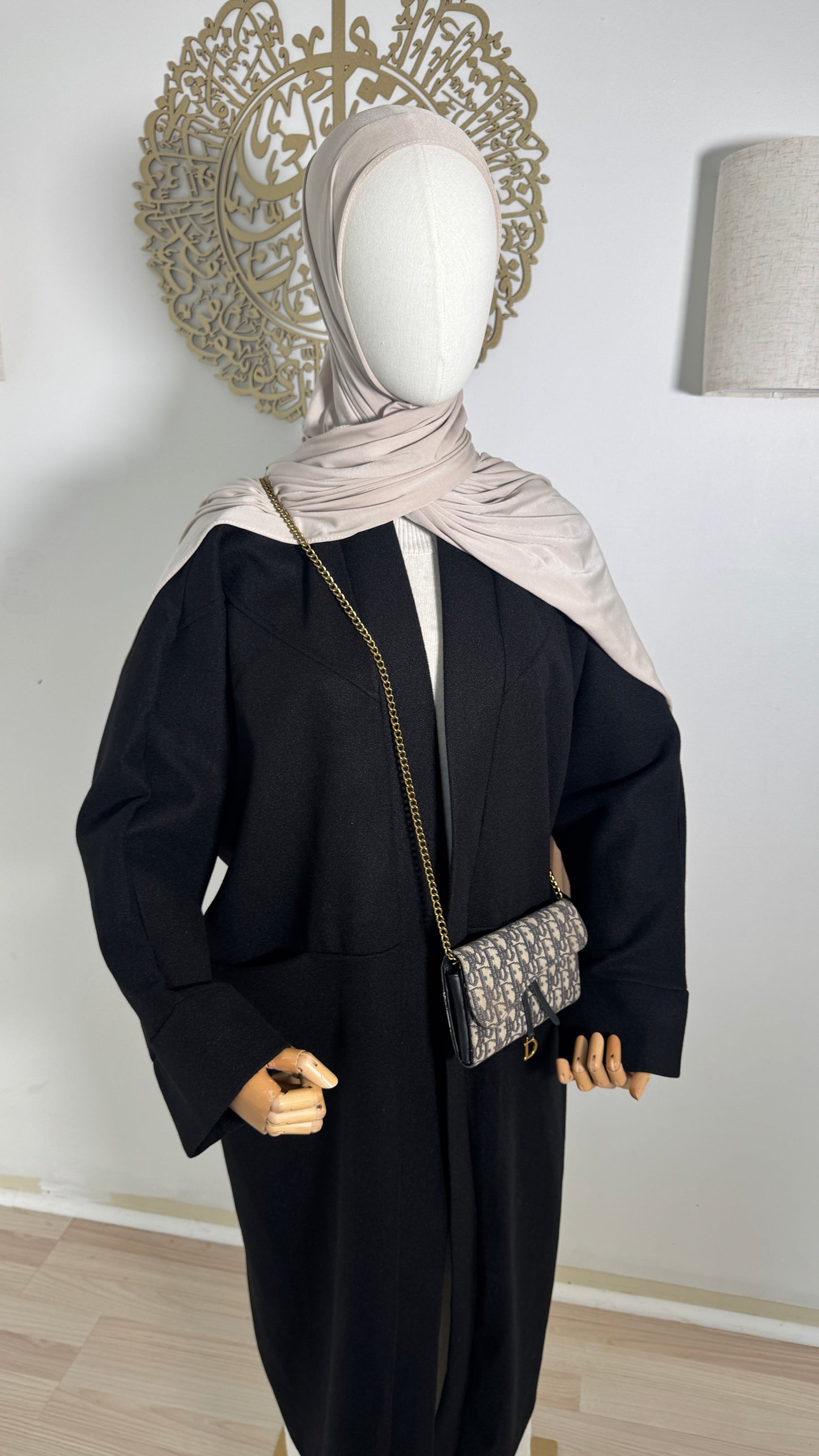 Oversized Mantel schwarz