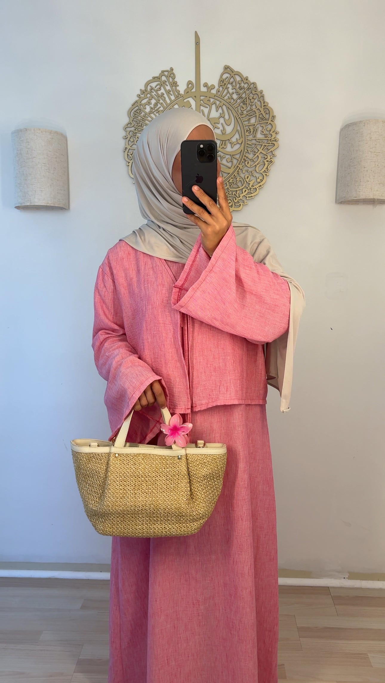 Zweiteiler Kleid pink