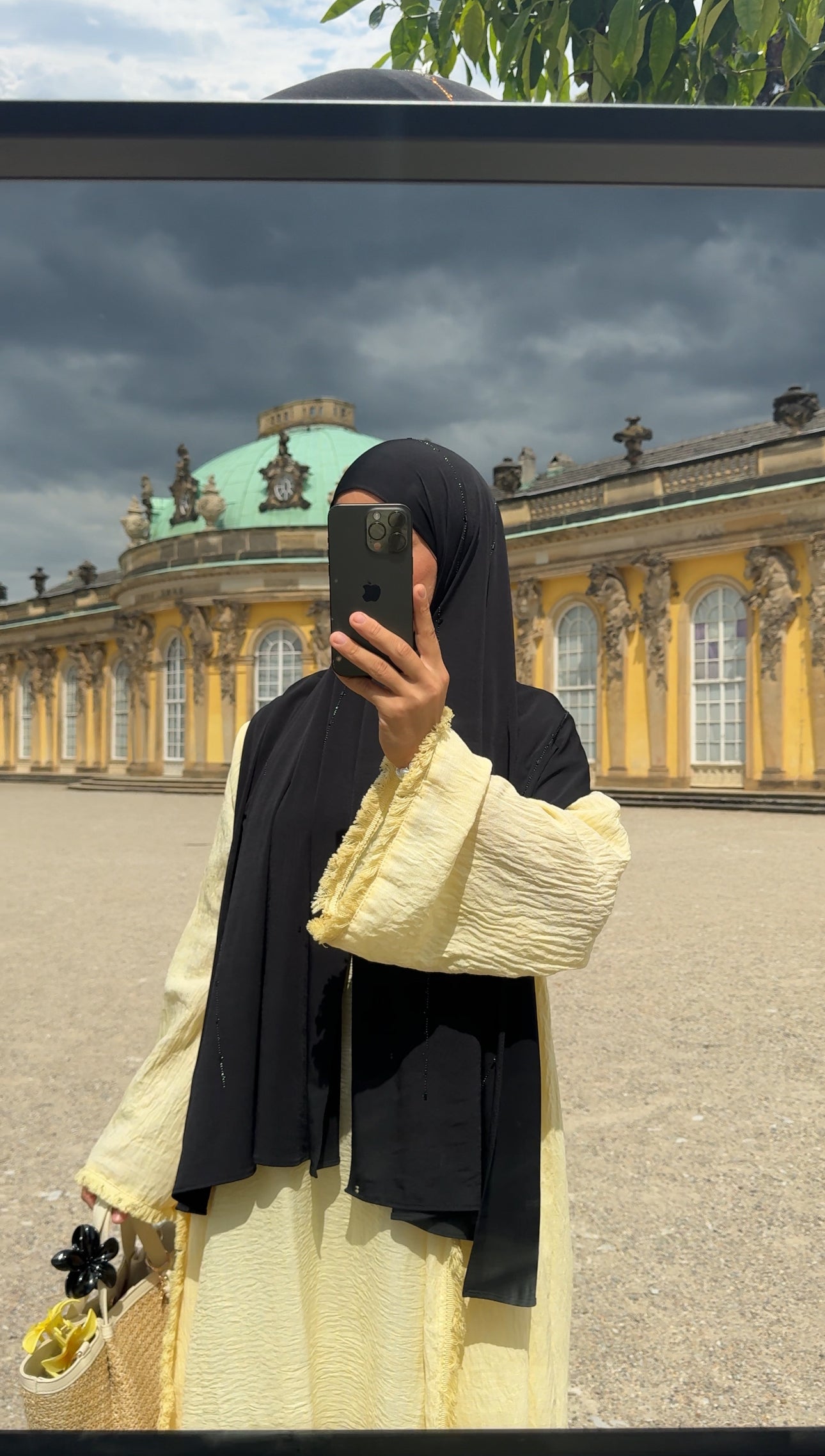 Zweiteiler Kleid gelb