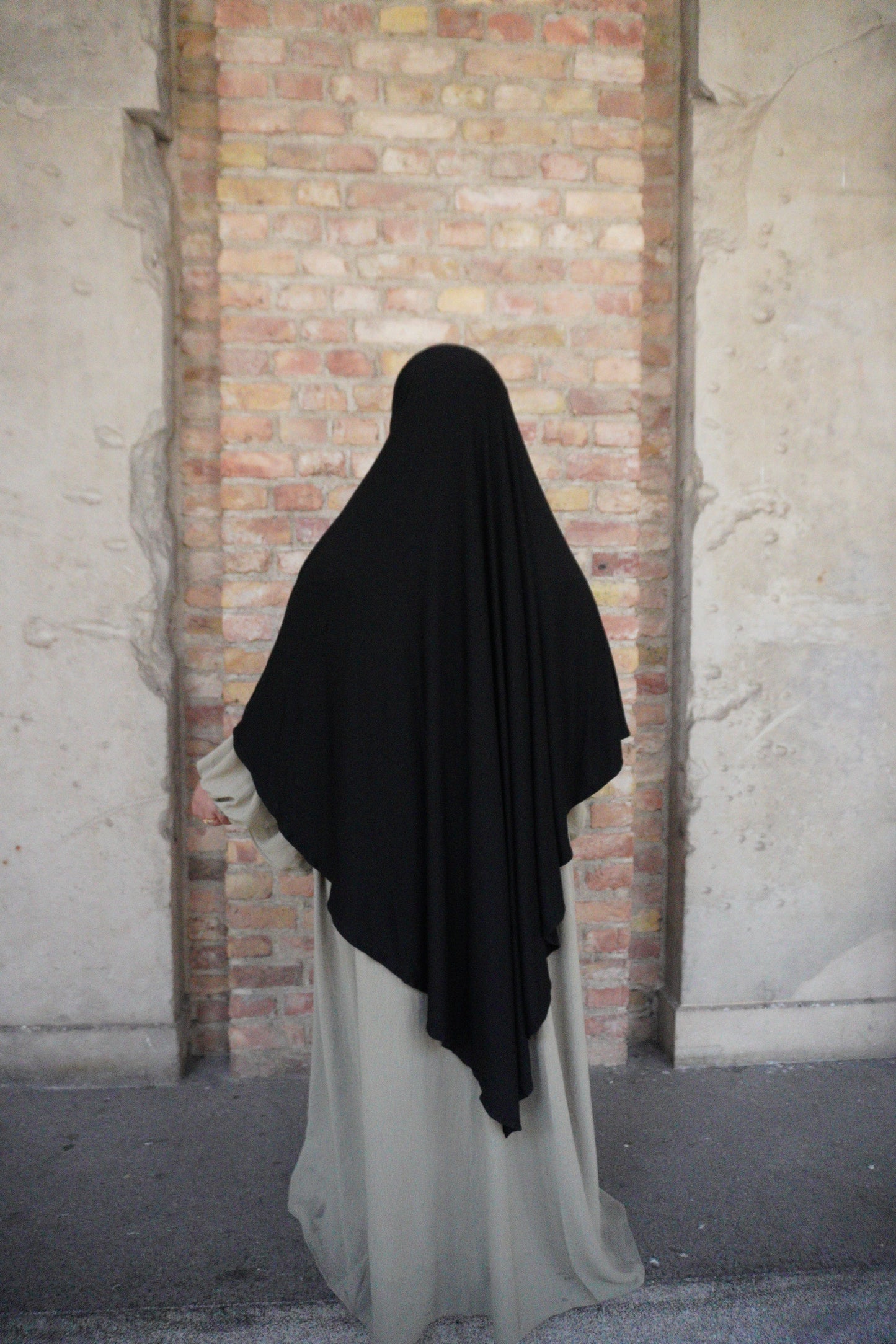 Cotton Khimar schwarz