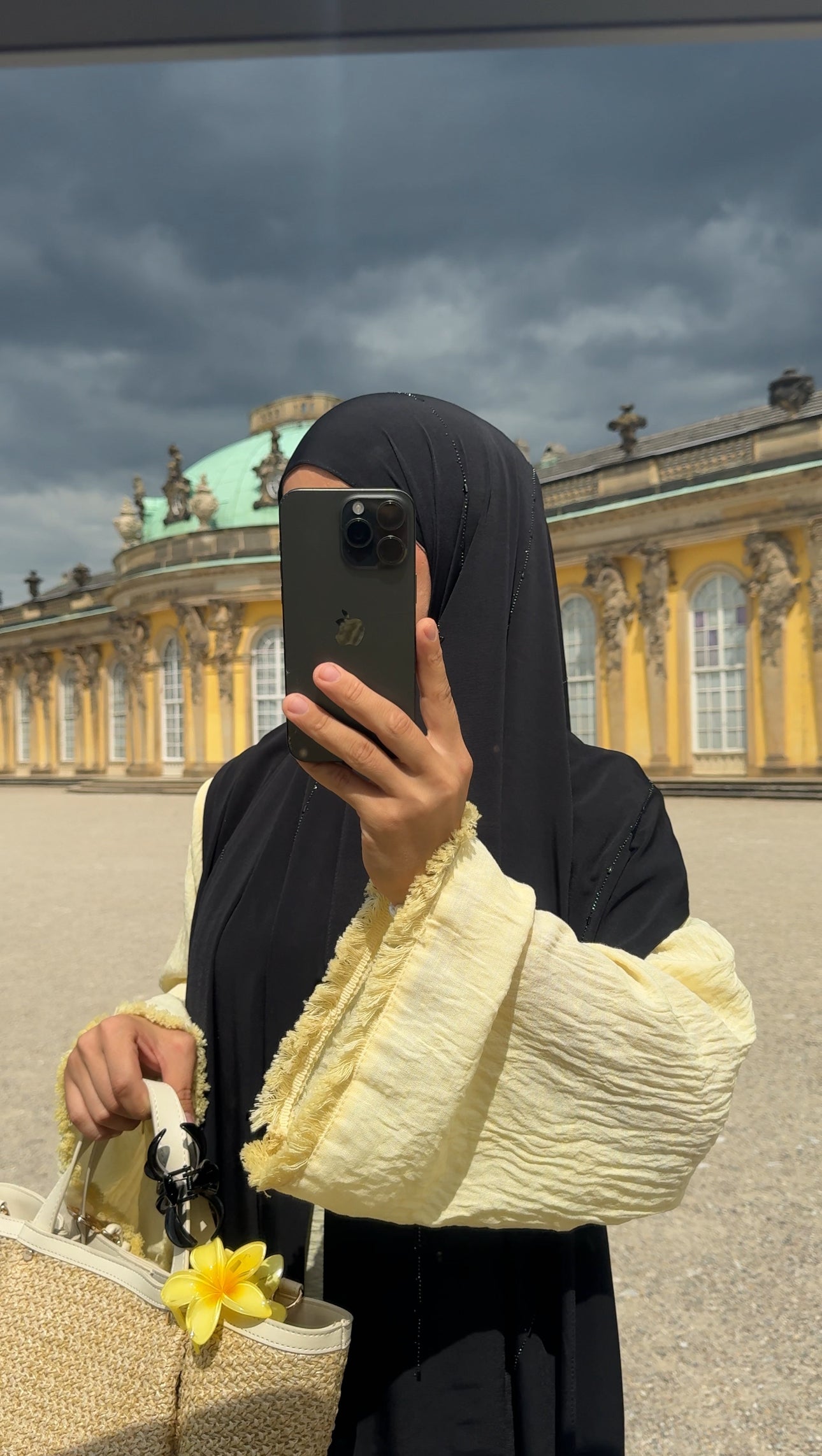 Zweiteiler Kleid gelb