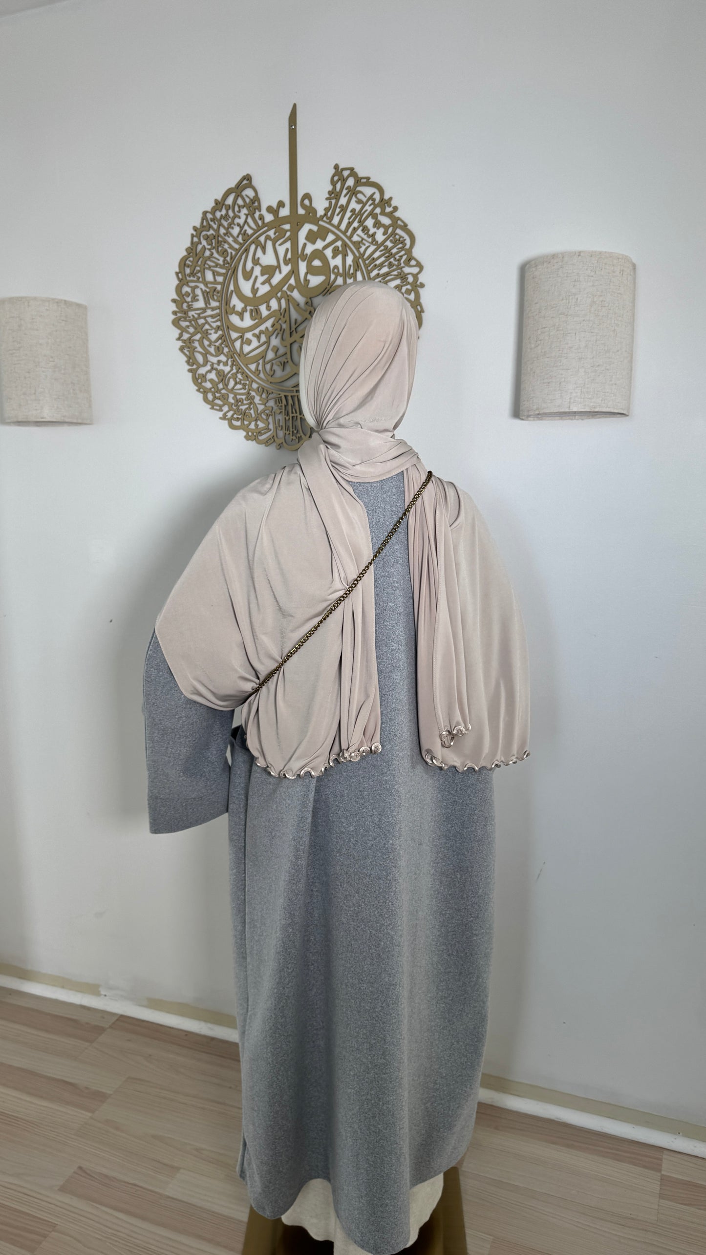 Oversized Mantel grau