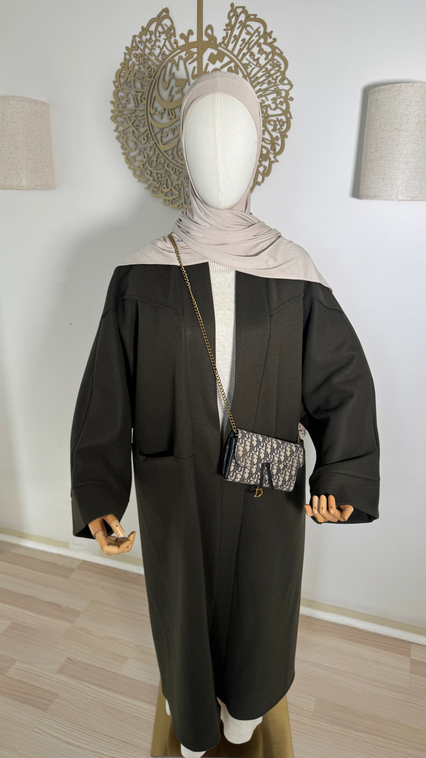 Oversized Mantel armeegrün