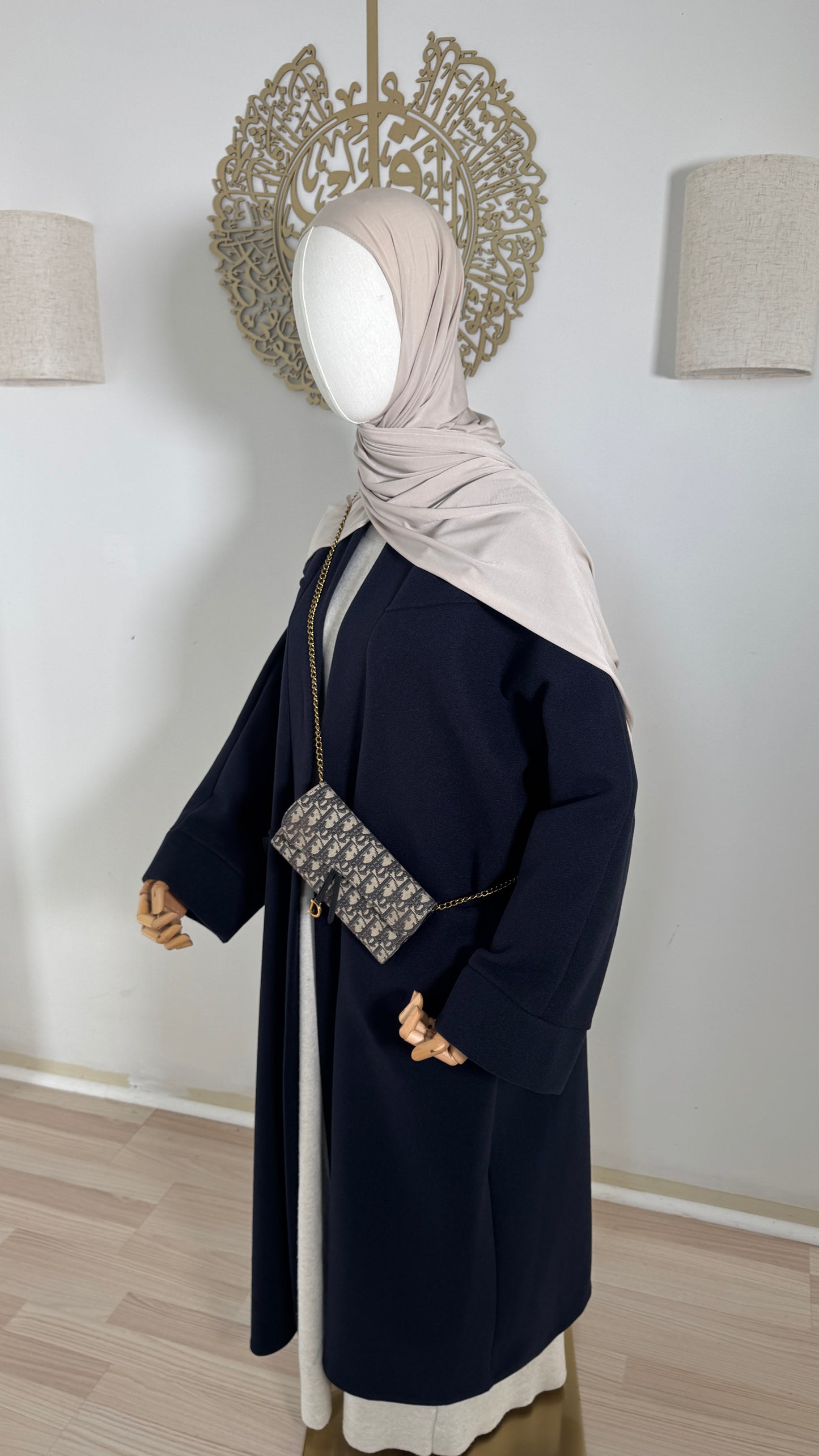 Oversized Mantel dunkelblau