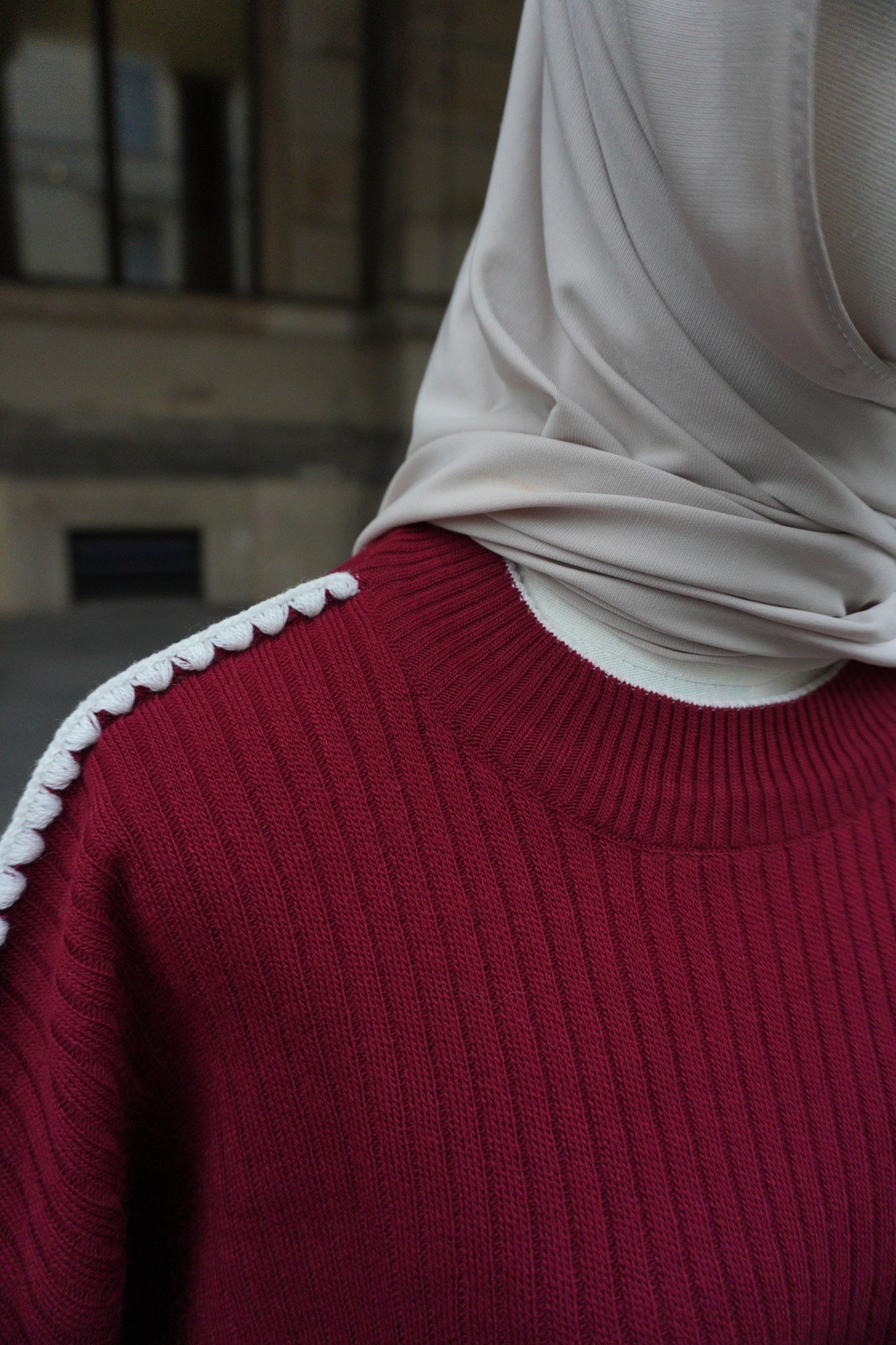 Strickkleid Amara Weinrot