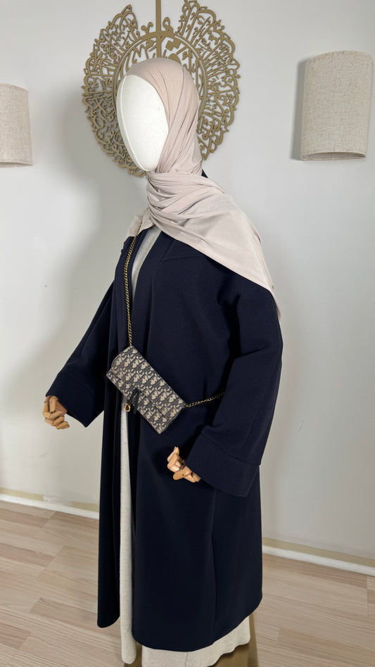Oversized Mantel dunkelblau