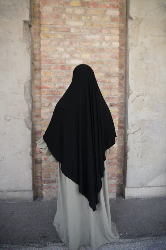 Cotton Khimar schwarz