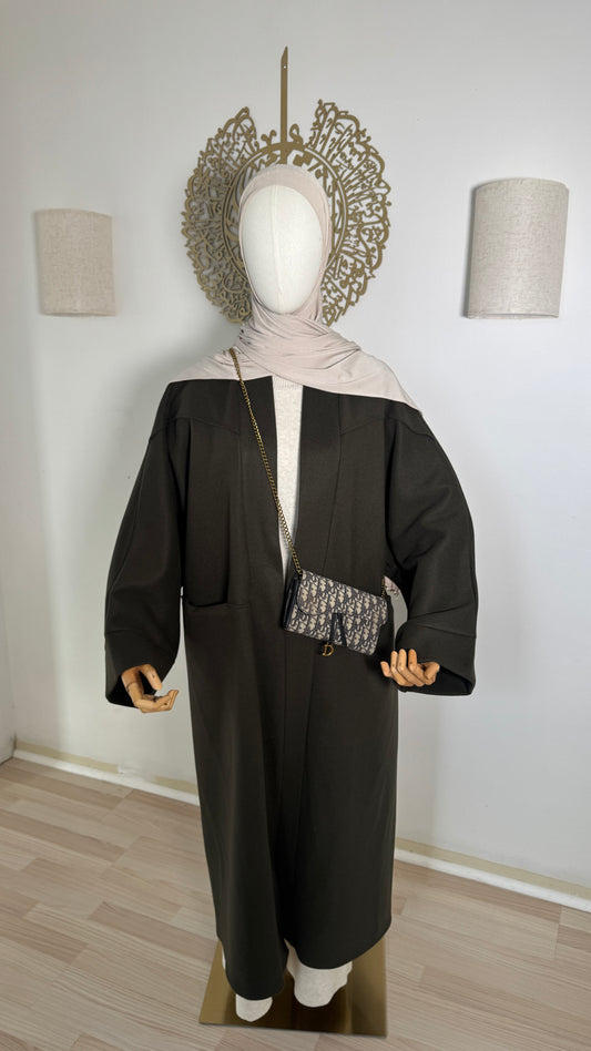 Oversized Mantel armeegrün