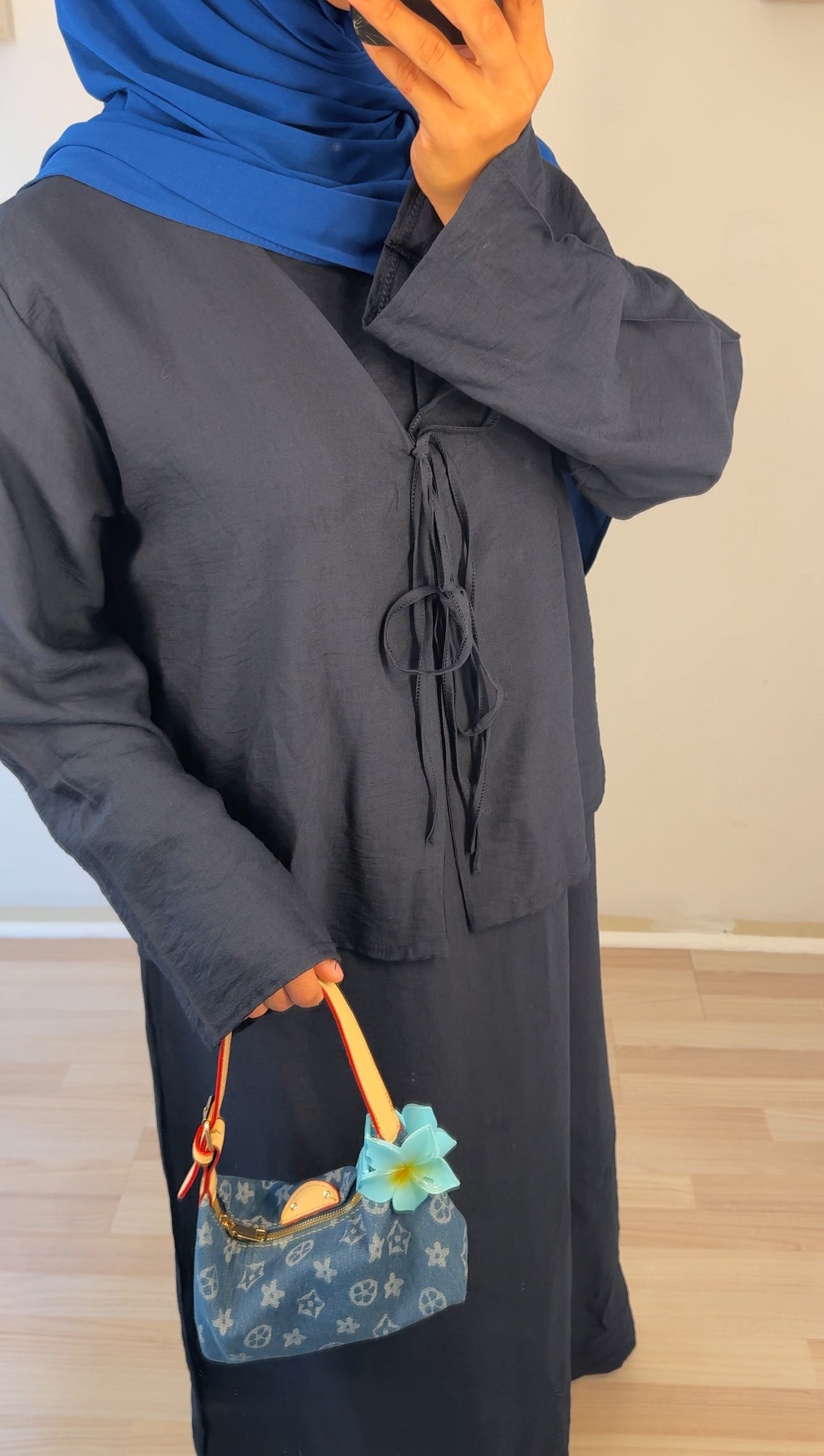Zweiteiler Kleid dunkelblau