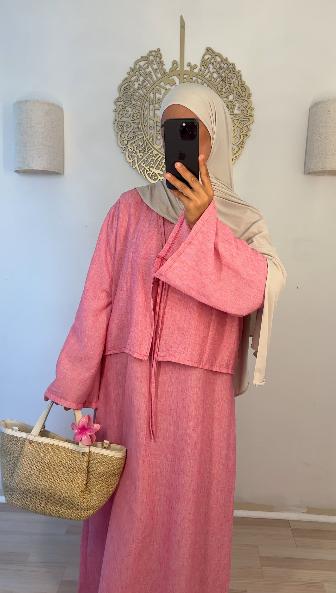 Zweiteiler Kleid pink