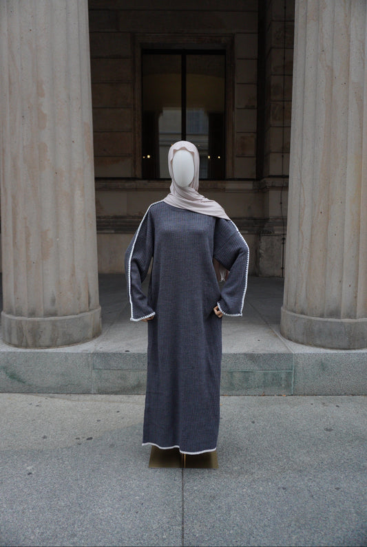 Strickkleid Amara dunkelgrau