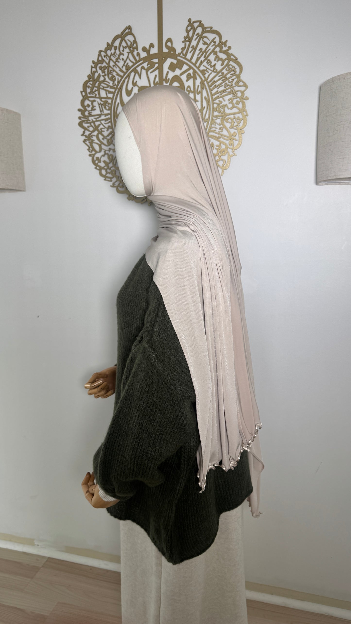 Strickjacke Knöpfe Khaki