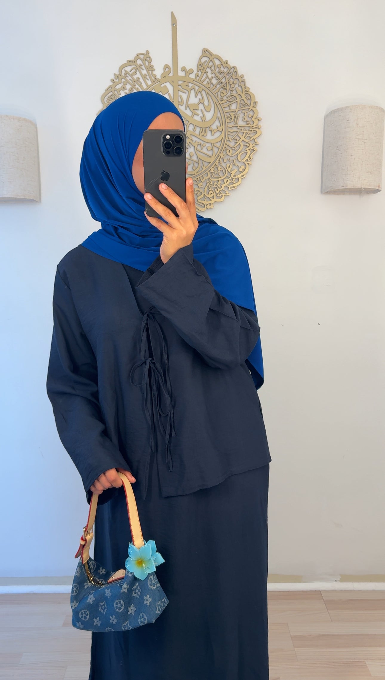 Zweiteiler Kleid dunkelblau
