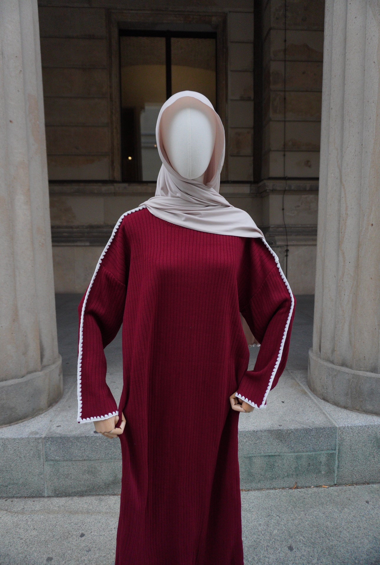 Strickkleid Amara Weinrot