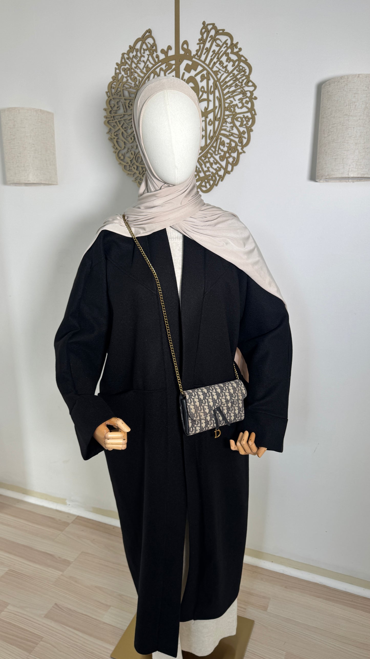 Oversized Mantel schwarz