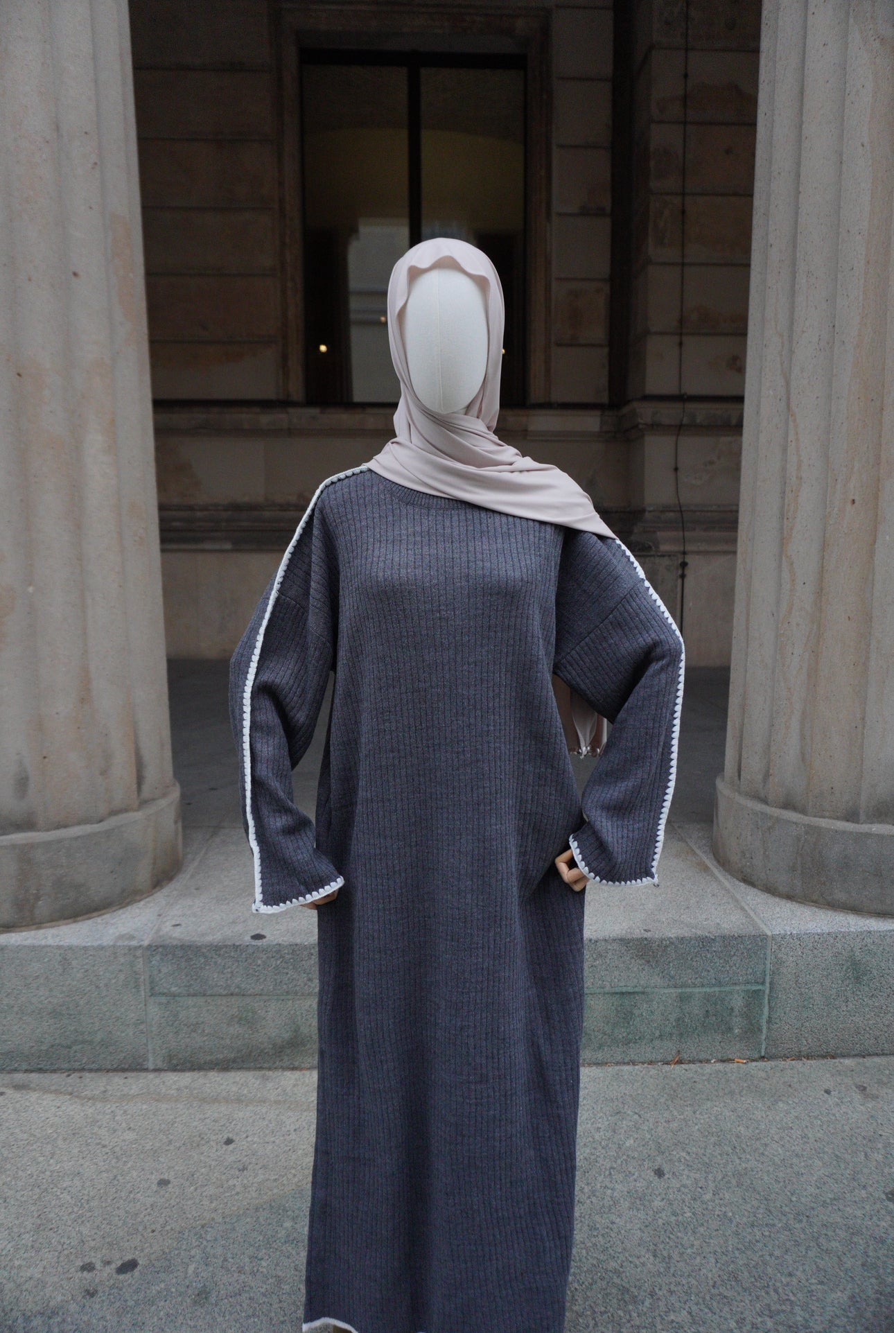 Strickkleid Amara dunkelgrau