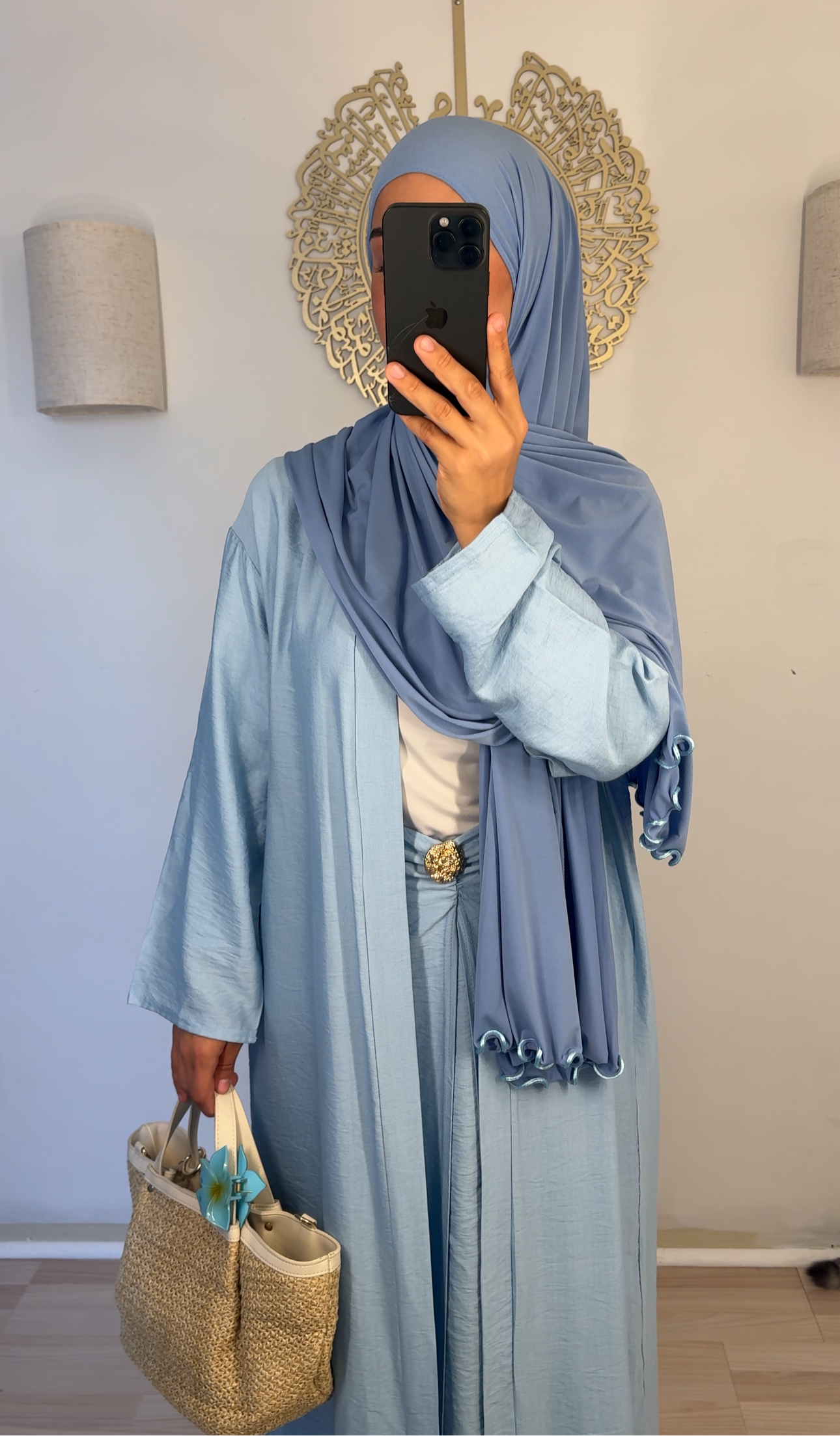 Zweiteiler Cardigan babyblau