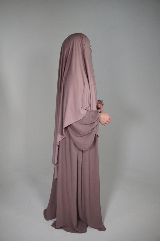 Abaya Almas altrosa - Byaygul