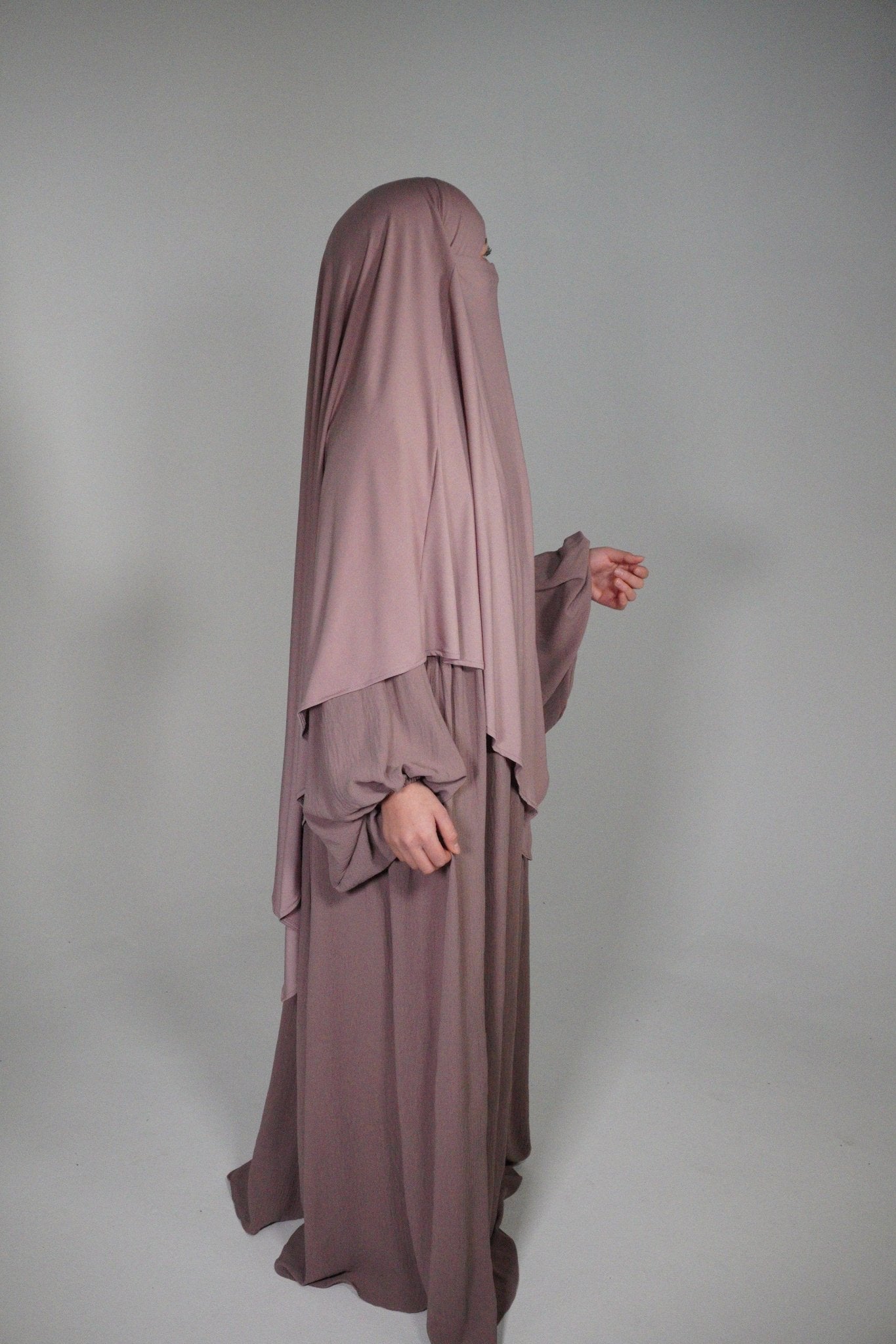 Abaya Almas altrosa - Byaygul