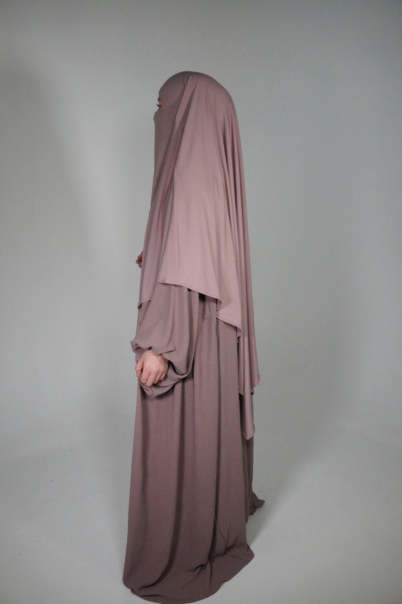 Abaya Almas altrosa - Byaygul