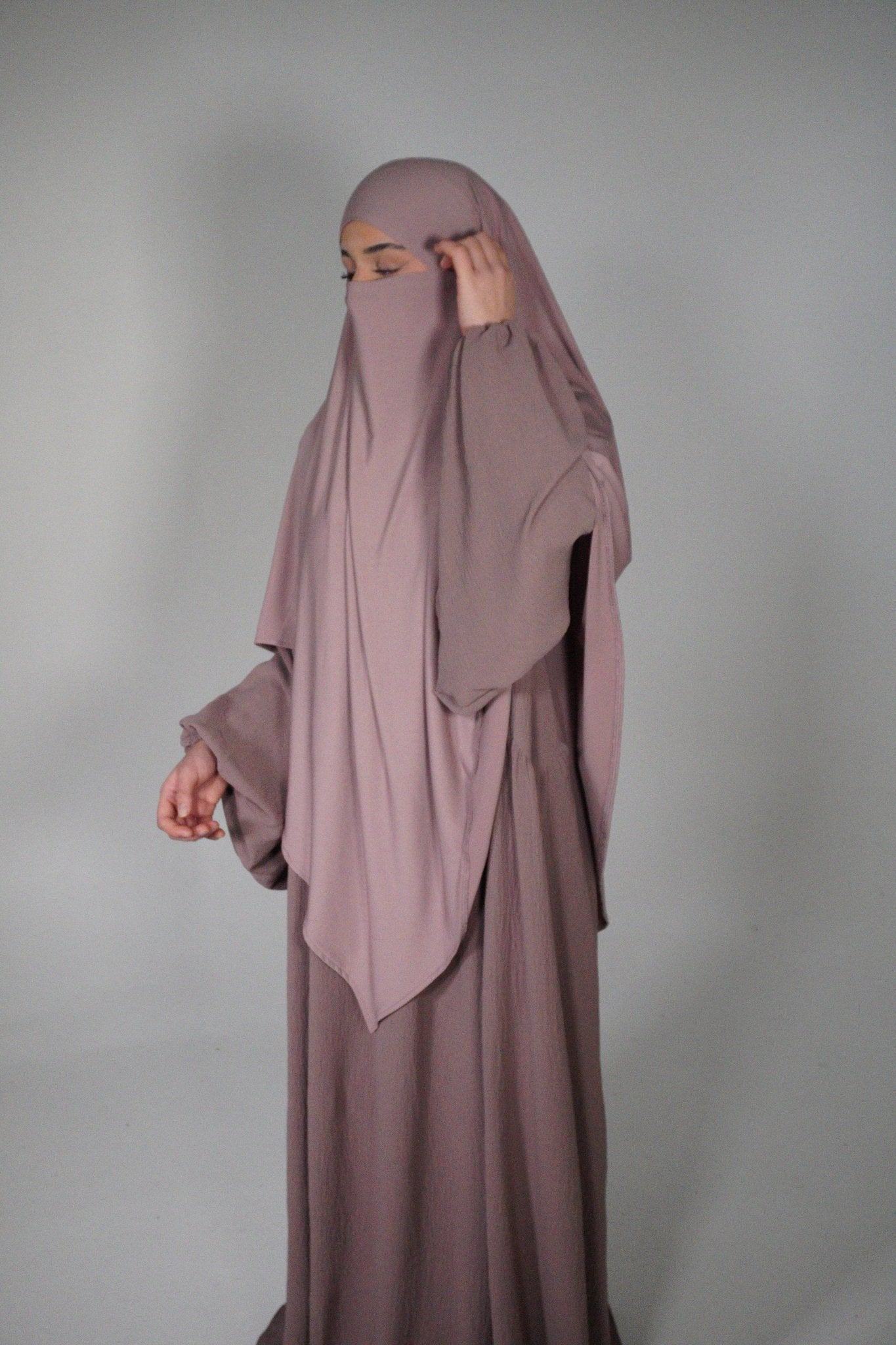 Abaya Almas altrosa - Byaygul