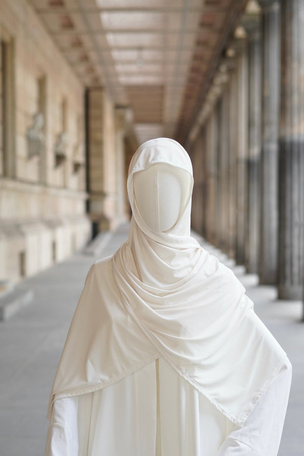 Jersey Hijab “Creme Weiß“ - Byaygul