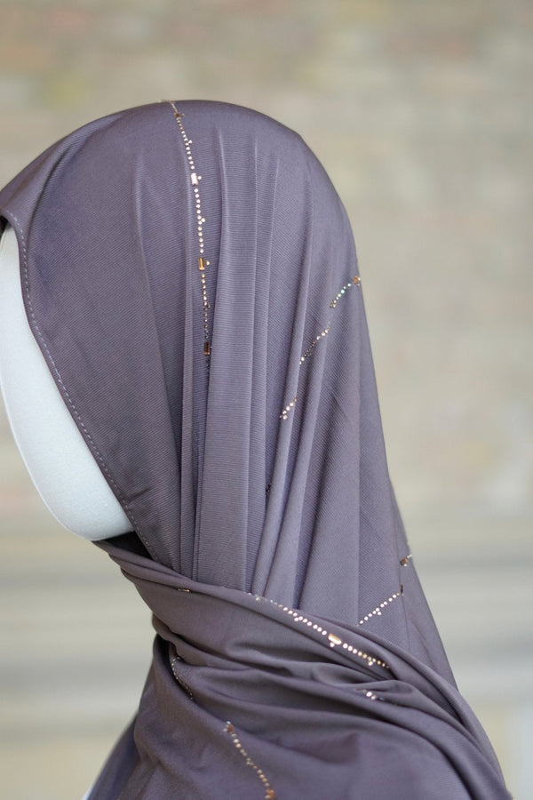 Jersey Hijab “Diamond Espresso” - Byaygul