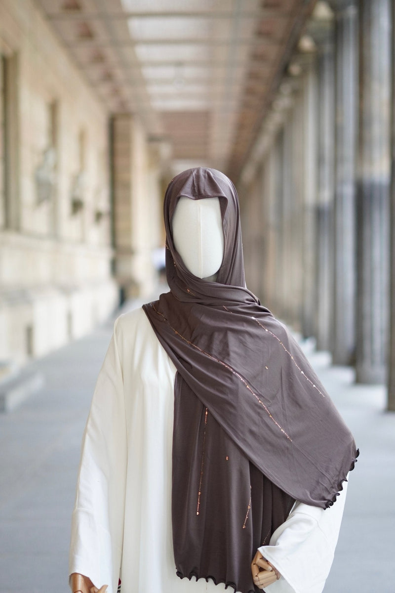 Jersey Hijab “Diamond Espresso” - Byaygul