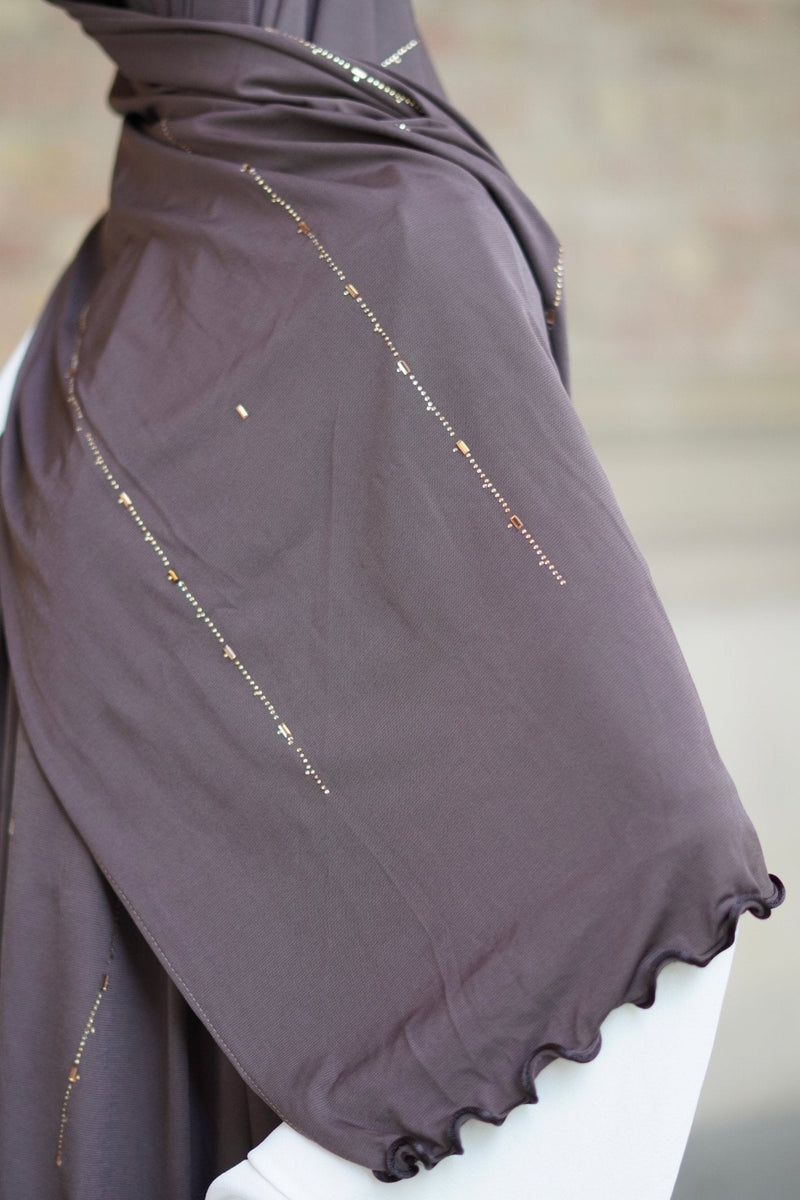 Jersey Hijab “Diamond Espresso” - Byaygul