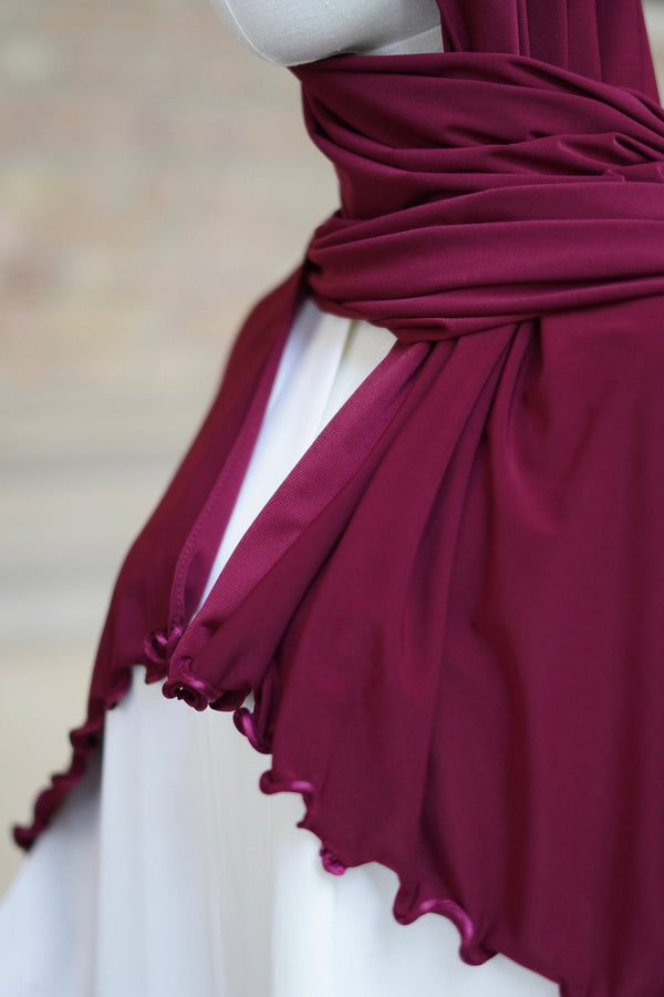 Jersey Hijab Welle “Bordeaux“ - Byaygul