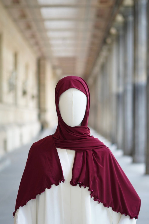 Jersey Hijab Welle “Bordeaux“ - Byaygul