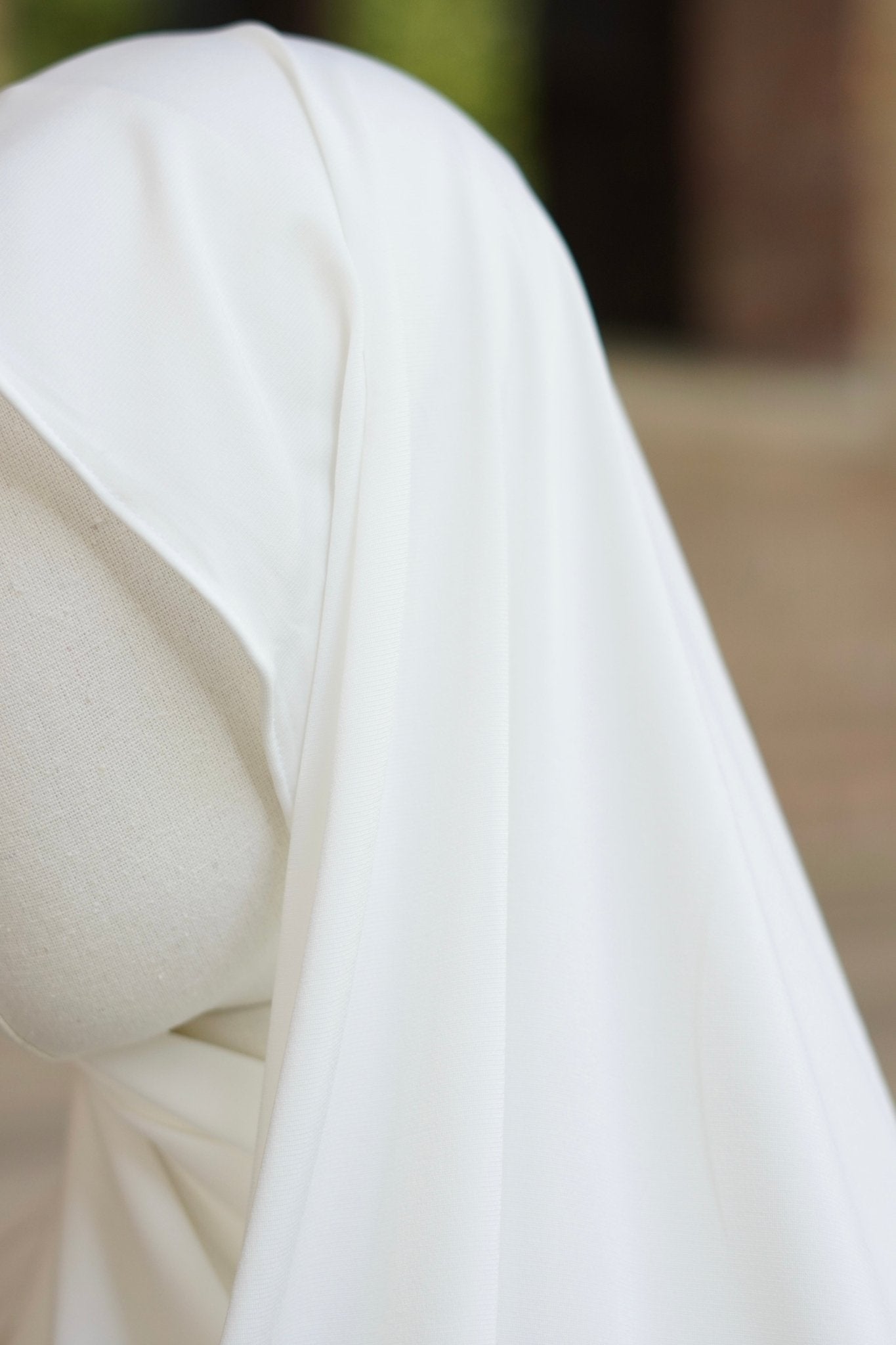 Jersey Hijab Welle “Cremeweiß“ - Byaygul