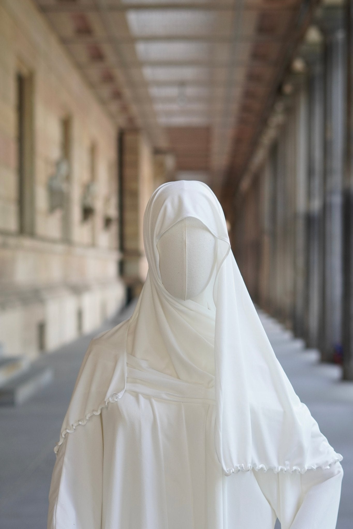 Jersey Hijab Welle “Cremeweiß“ - Byaygul