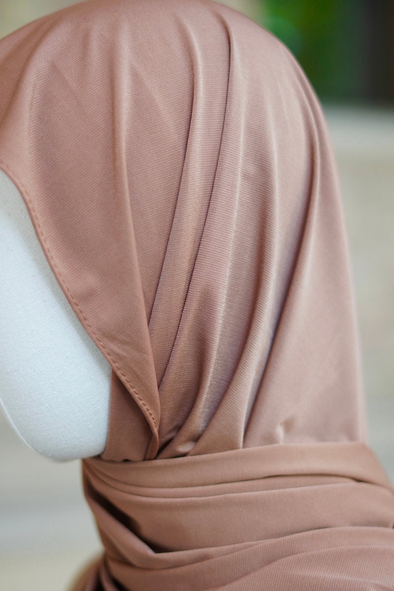 Jersey Hijab Welle “Haselnuss“ - Byaygul
