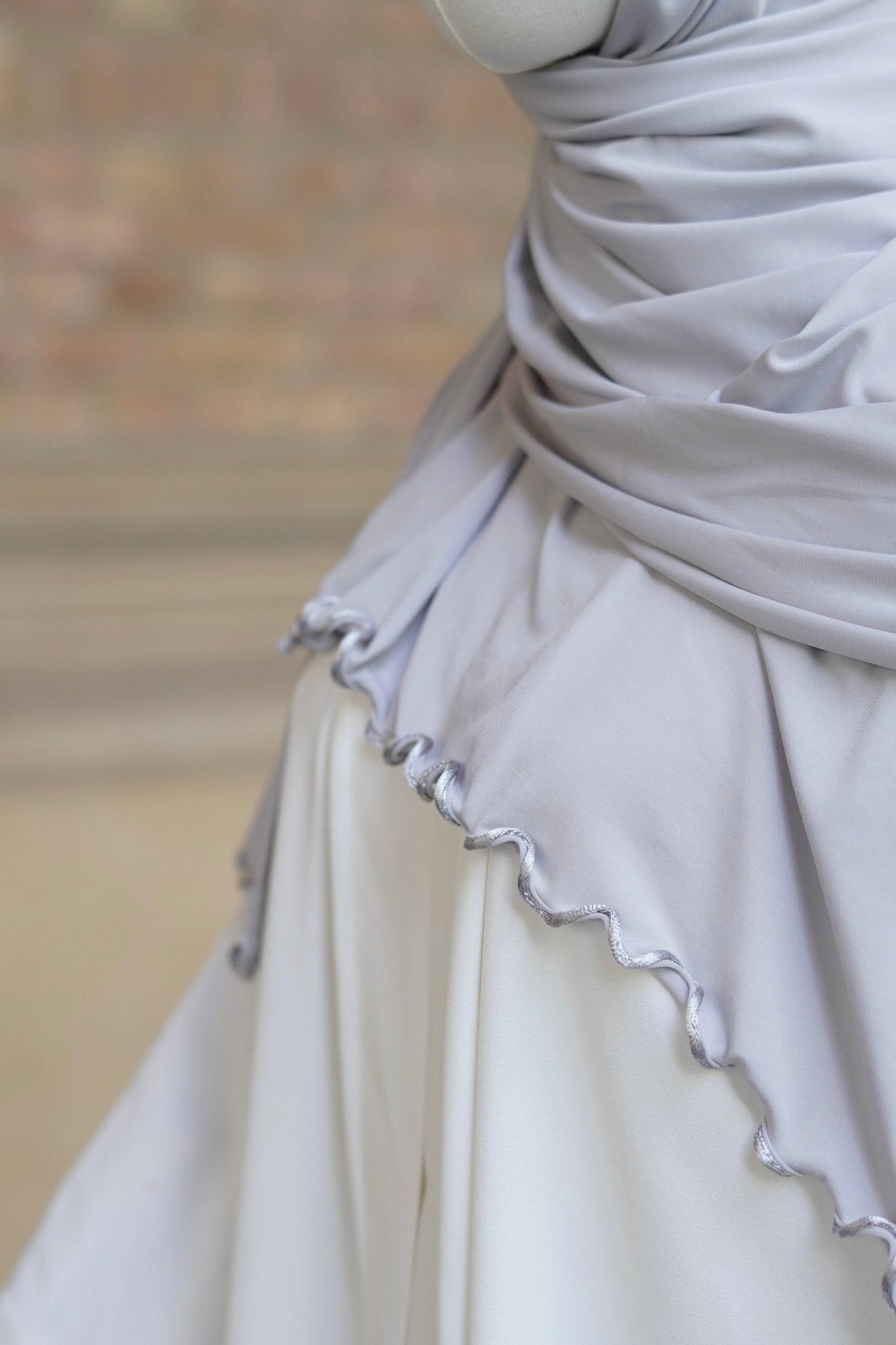 Jersey Hijab Welle “Hellgrau” - Byaygul